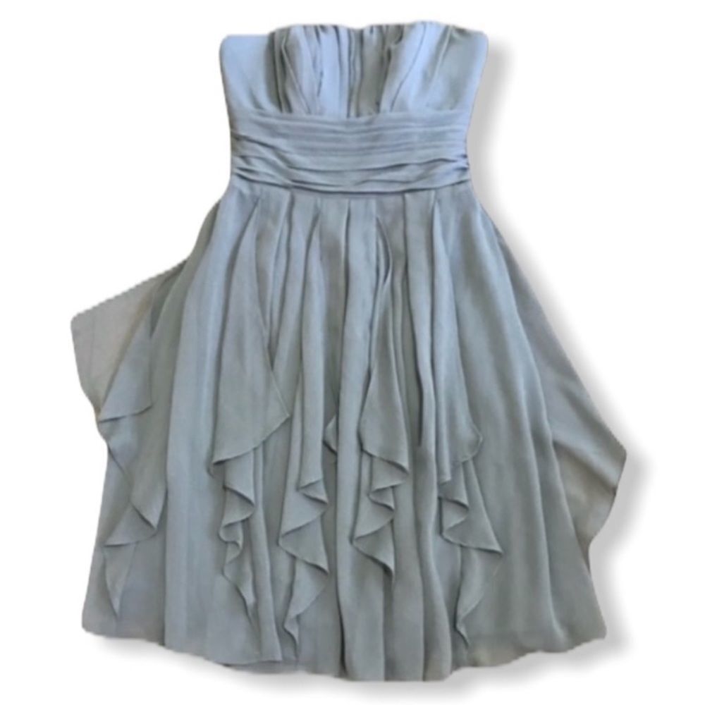 David's Bridal Crinkle Chiffon Dress nwt